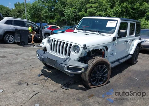 2021 Jeep Wrangler 4Xe Unlimited Sahara 4X4 z USA, uszkodzony, nr VIN 1C4JJXP66MW802866